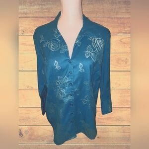 HARVE BENARD LINEN/COTTON BLOUSE